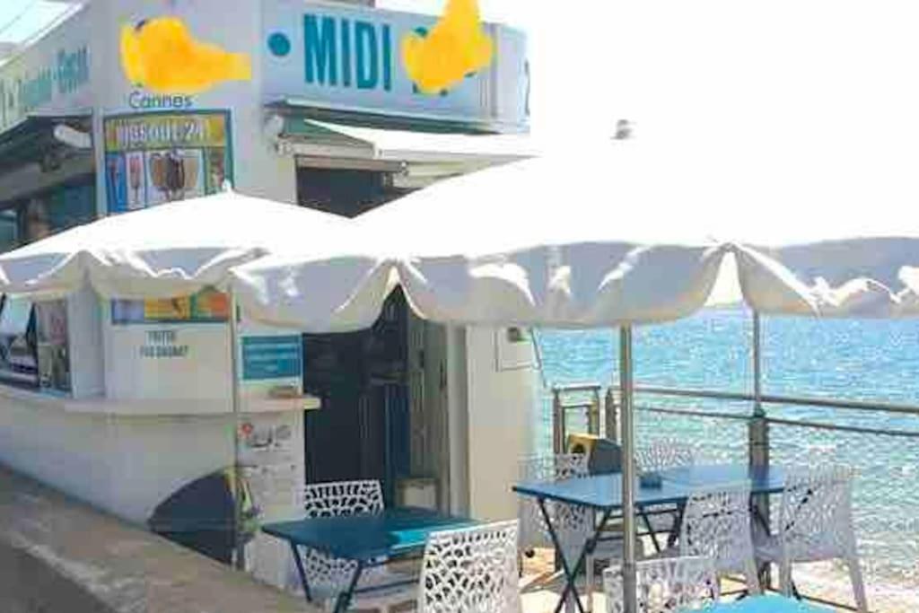 Bord De Mer, Terrasse, Tout A Pieds Cannes Exteriör bild